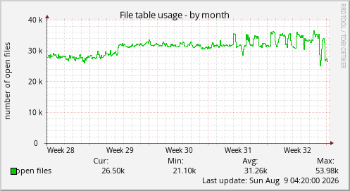File table usage